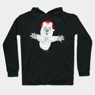 Jumping quokka with a Xmas Hat! Hoodie